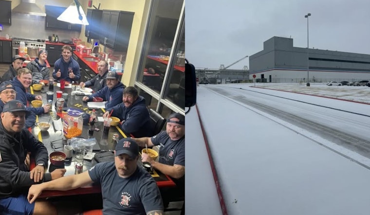 Haslet First Responders Hustle To Keep City Moving In Winter Blast