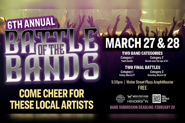 Henderson's Battle of the Bands Seeks Entrants as Musicians Compete for Cash Prizes and Stage Time