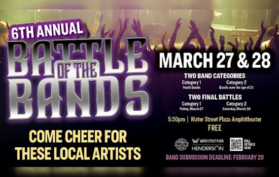 Henderson's Battle of the Bands Seeks Entrants as Musicians Compete for Cash Prizes and Stage Time