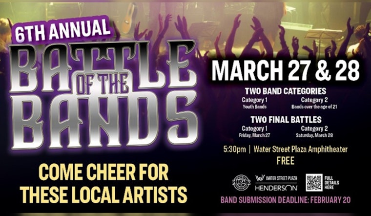 Henderson's Battle of the Bands Seeks Entrants as Musicians Compete for Cash Prizes and Stage Time