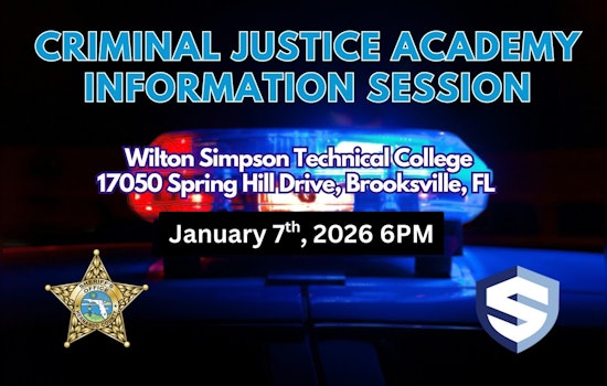 Hernando County Sheriff's Office to Host Criminal Justice Academy Info Session at Simpson Technical College