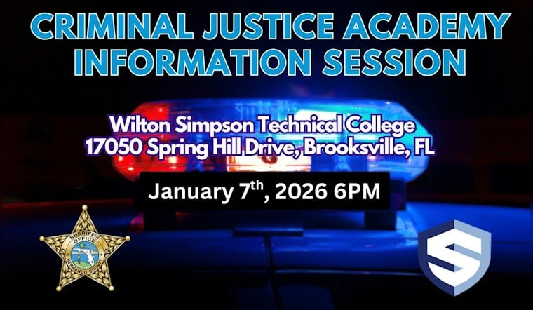 Hernando County Sheriff's Office to Host Criminal Justice Academy Info Session at Simpson Technical College
