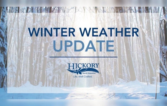 Hickory Adjusts Essential Services and Facility Schedules Amid Winter Weather