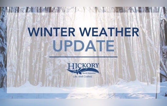 Hickory Adjusts Municipal Services Amid Snowfall with Reduced Hours for Libraries and Rec Centers and Waste Collection Suspended