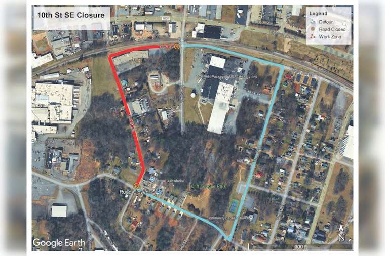 Hickory Announces Closure of 10th Street SE for Sewer Main Replacement Starting January 9