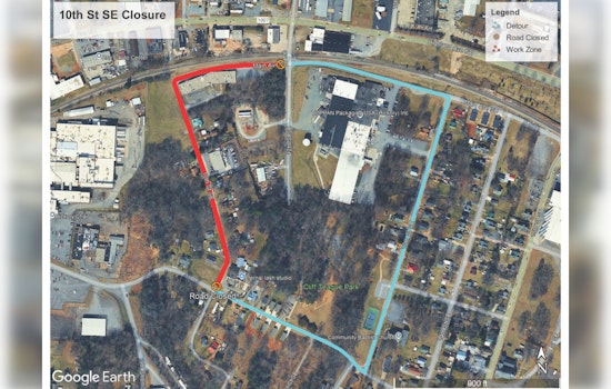 Hickory Announces Closure of 10th Street SE for Sewer Main Replacement Starting January 9