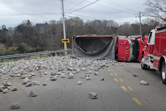 Highway 95 Reopens in Loudon County After Swift Cleanup of Overturned Dump Truck Accident
