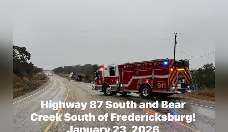 Hill Country Big Rig Flip Turns U.S. 87 Into A Parking Lot