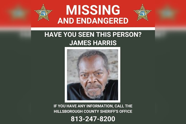 Hillsborough County Authorities Request Community Help to Locate Missing and Endangered Senior, James Harris