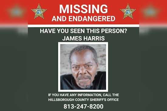 Hillsborough County Authorities Request Community Help to Locate Missing and Endangered Senior, James Harris