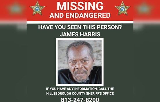 Hillsborough County Authorities Request Community Help to Locate Missing and Endangered Senior, James Harris