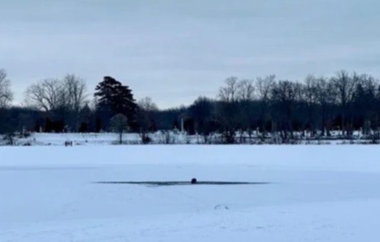 Holly Township Community and Police Rescue Man from Icy Waters of Bush Lake in Michigan