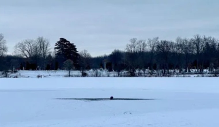 Holly Township Community and Police Rescue Man from Icy Waters of Bush Lake in Michigan