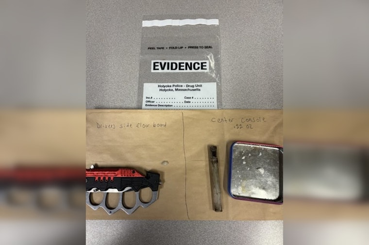 Holyoke Police Seize Narcotics and Prohibited Weapon During Traffic Stop, Agawam Resident Charged