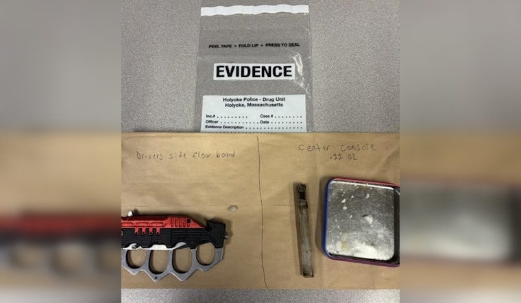 Holyoke Police Seize Narcotics and Prohibited Weapon During Traffic Stop, Agawam Resident Charged
