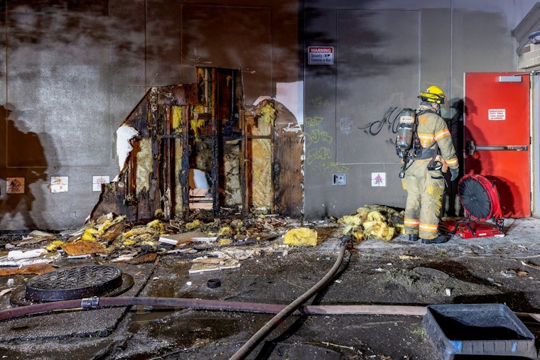 Homeless Encampment's Warming Fire Sparks Blaze at Red Robin in Portland's Lloyd District