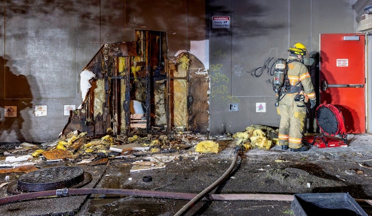 Homeless Encampment's Warming Fire Sparks Blaze at Red Robin in Portland's Lloyd District