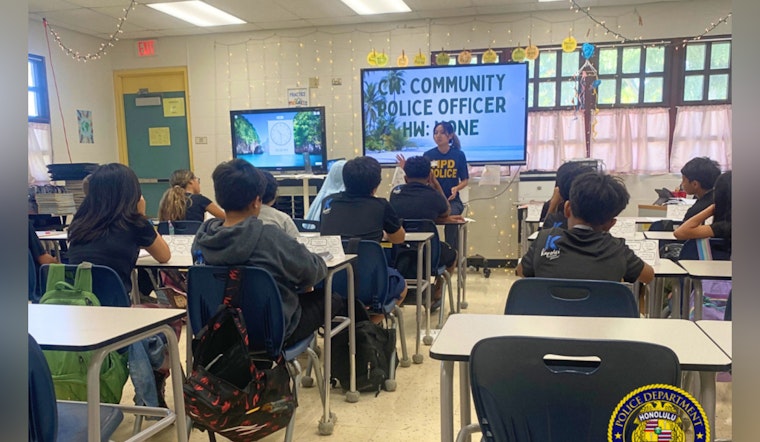 Honolulu Police Officers Partner with Kapolei Students in Anti-Bullying Mentoring Initiative "Mālama Ko Aloha"