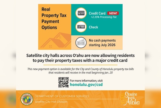 Honolulu Tells Property Owners To Ditch Cash At Satellite City Halls By 2026