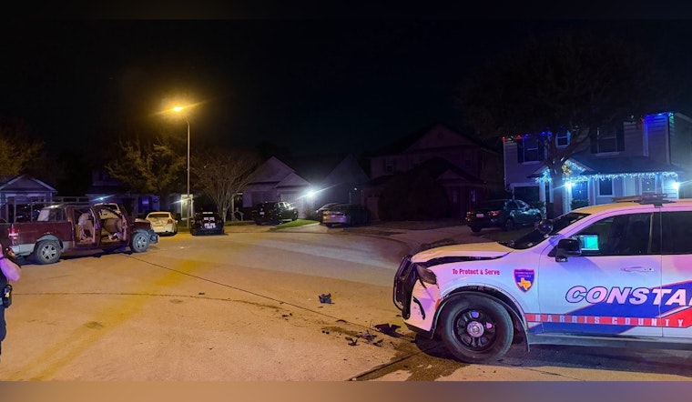 Humble New Year’s Eve Chase Ends With Injured Deputies, Crunched Cop Cars