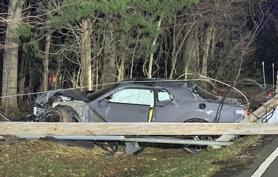 Huntersville Responders Act Swiftly to Vehicle-Pole Collision on Bud Henderson Road, No Injuries Reported