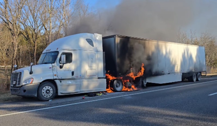 I-75 South in Loudon County Reopens After Semi-Truck Fire Near Sugarlimb Road