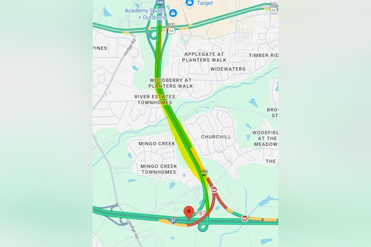 Icy Conditions Prompt Closure of I-540 in Knightdale, Police Urge Caution for Commuters