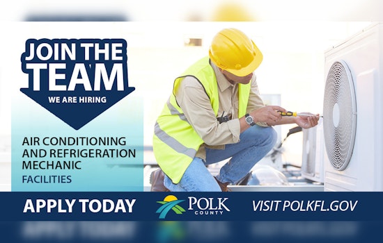 Polk County, Florida Seeks AC Refrigeration Mechanic with $1,000 Sign-On Bonus and 4-Day Workweek Perks
