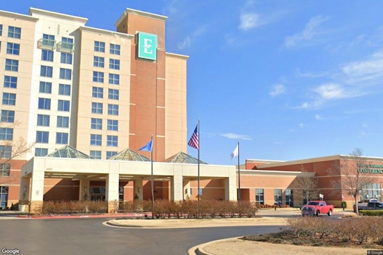 Indoor Deluge Sends Embassy Suites Lobby Ceiling Crashing Down In Norman