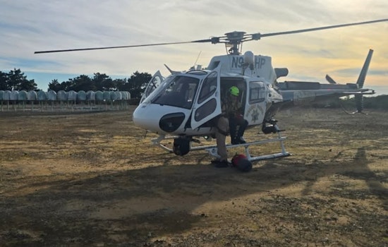 Injured Bicyclist on Inverness Ridge Trail Airlifted to Safety by CHP and Marin County Fire Teams