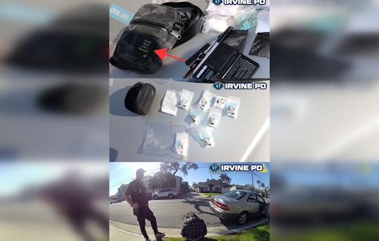 Irvine Police Arrest Man with "Warrant" Bag for Drug Charges in Costa Mesa