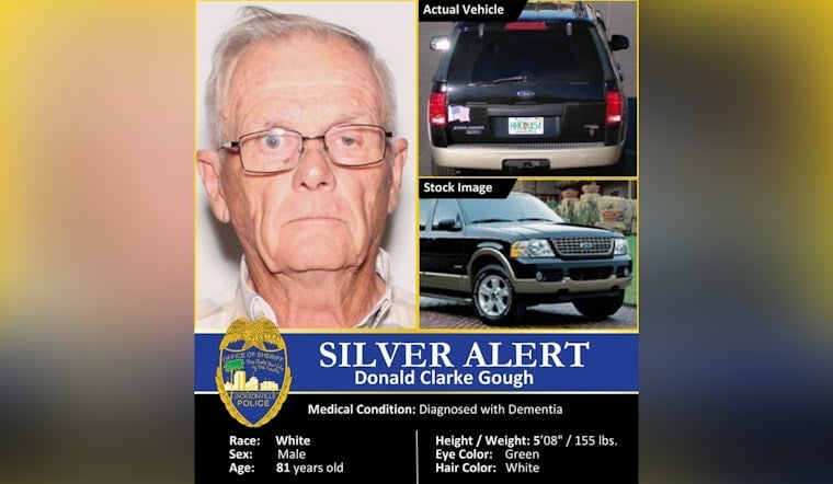 Jacksonville Community Relieved as Missing 81-Year-Old Donald Gough Found Safe