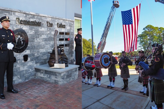 Jacksonville Fire Rescue Honors Fallen Heroes at St. Johns County Memorial Dedication