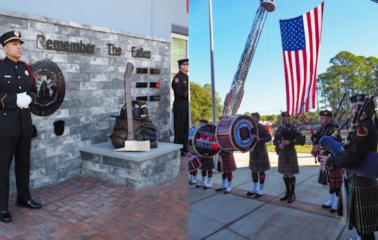 Jacksonville Fire Rescue Honors Fallen Heroes at St. Johns County Memorial Dedication
