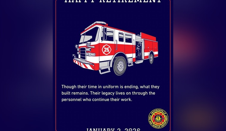 Jacksonville Honors Distinguished Retirees for Dedication to Firefighting and Community Service