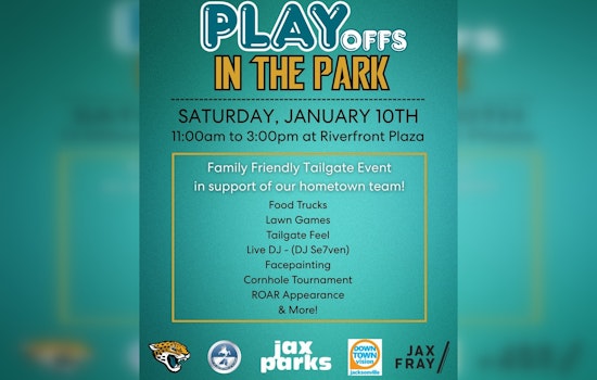 Jacksonville Hosts Festive 'Playoffs in the Park' Rally Ahead of Jaguars vs. Bills Playoff Game