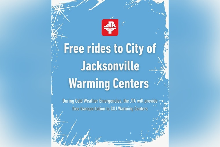 Jacksonville Offers Free Rides to Warming Centers Amid Chilly Weather Conditions