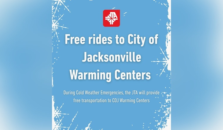 Jacksonville Offers Free Rides to Warming Centers Amid Chilly Weather Conditions