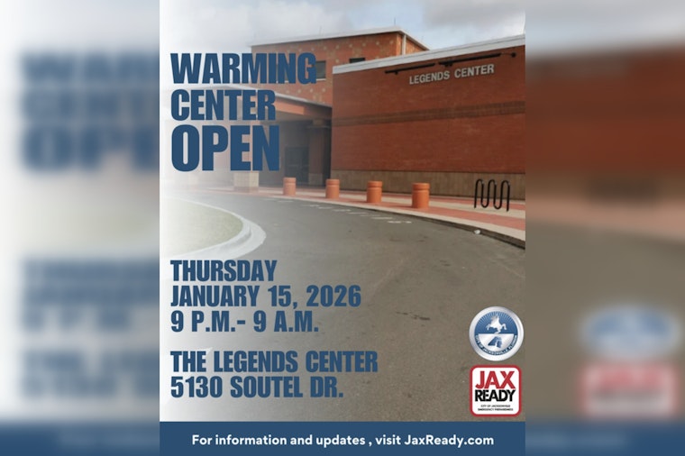Jacksonville Opens Warming Center in Anticipation of Arctic Blast, Offers Safe Refuge for Residents
