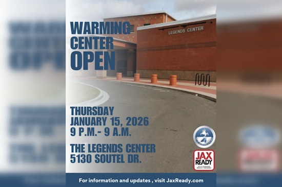 Jacksonville Opens Warming Center in Anticipation of Arctic Blast, Offers Safe Refuge for Residents
