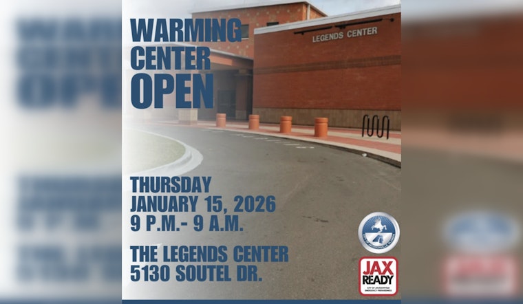 Jacksonville Opens Warming Center in Anticipation of Arctic Blast, Offers Safe Refuge for Residents