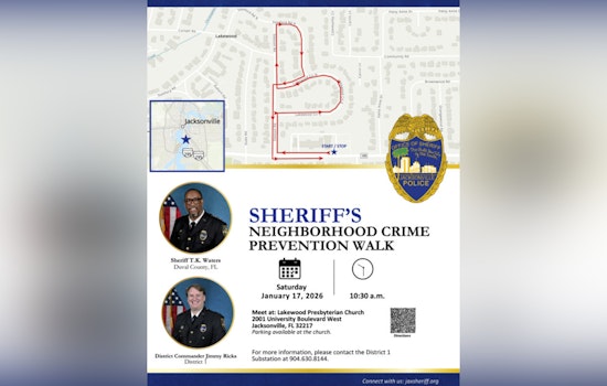 Jacksonville Sheriff T.K. Waters to Engage Community on Foot in Lakewood Area Outreach Initiative