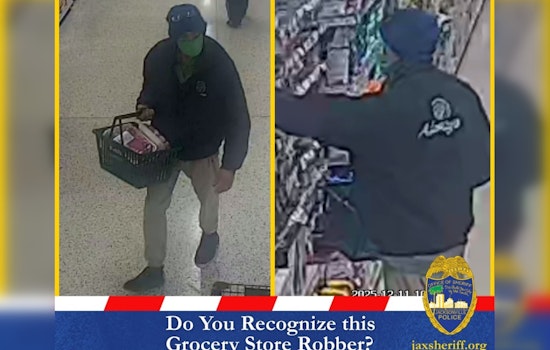 Jacksonville Sheriff's Office Seeks Public's Help to Identify Suspect in Atlantic Boulevard Grocery Store Robbery