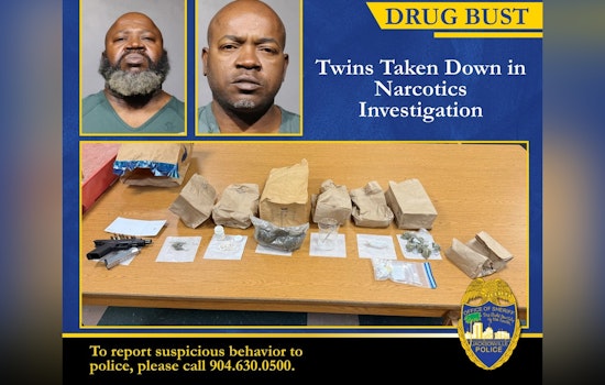 Jacksonville Twin Brothers Charged with Drug Trafficking After Coordinated Bust Near Edwards Park