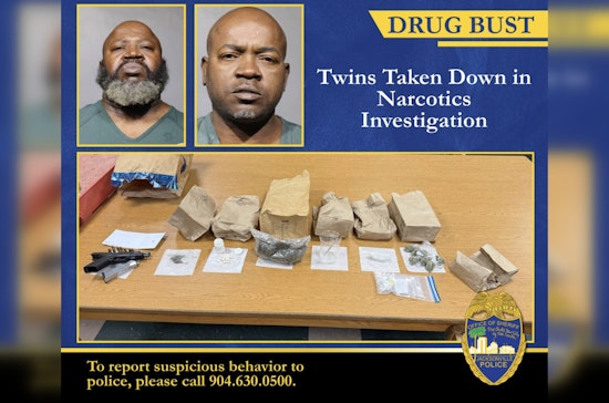 Jacksonville Twin Brothers Charged with Felony in Drug Bust Near Local Park
