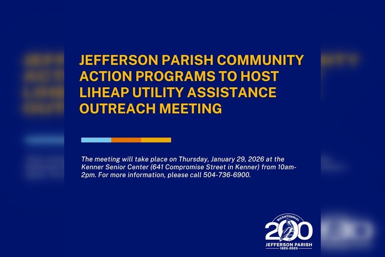 JeffCAP to Host LiHEAP Energy Assistance Outreach in Kenner for Jefferson Parish Residents