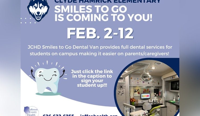 Jefferson County Health Department Launches 'Smiles To Go' Dental Program at Clyde Hamrick Elementary