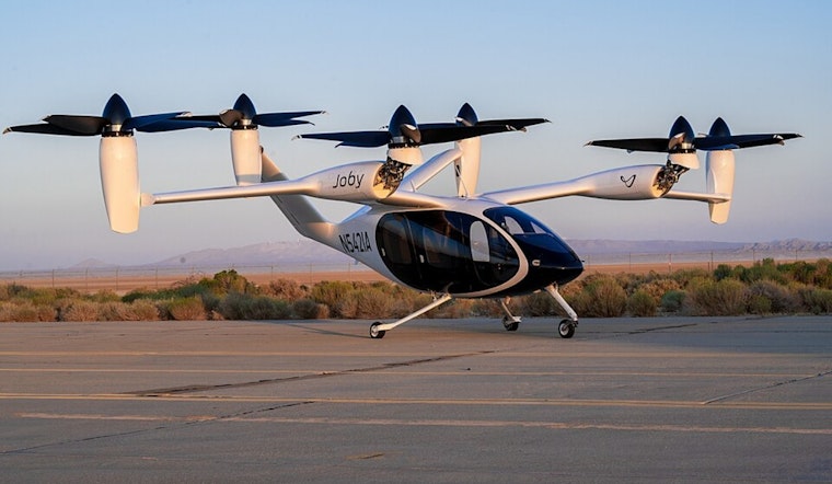 Joby Chases $1 Billion Lifeline To Crank Up Bay Area Air Taxi Factory
