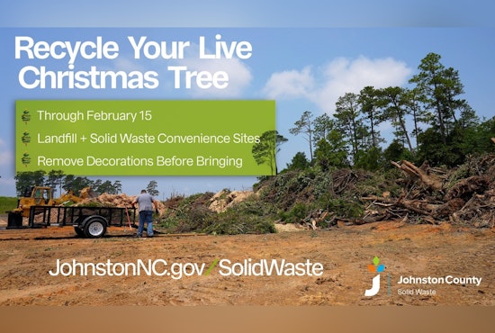 Johnston County Offers Eco-Friendly Christmas Tree Disposal Options Until February 15