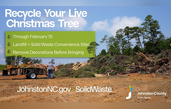 Johnston County Offers Eco-Friendly Christmas Tree Disposal Options Until February 15